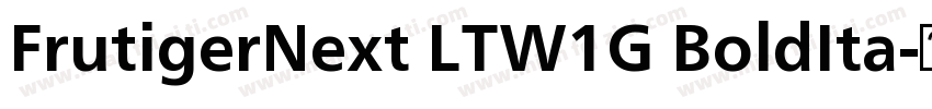 FrutigerNext LTW1G BoldIta字体转换
